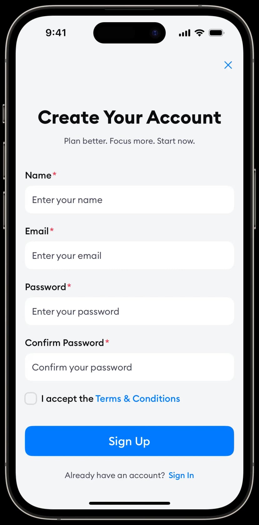 Authentication Variant 1 Screen 3