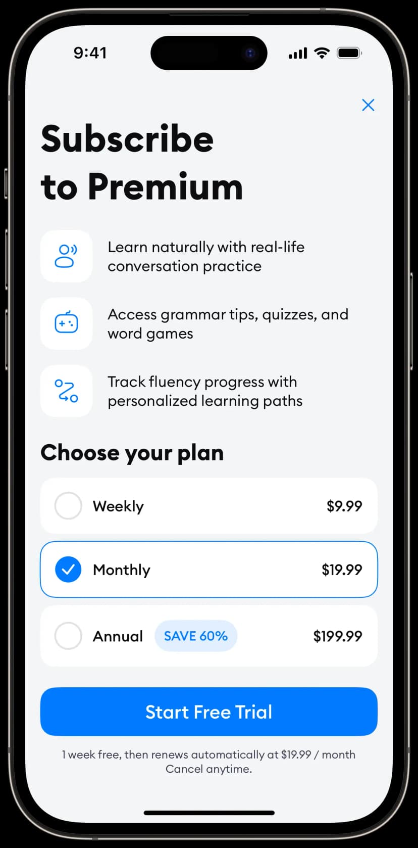 Paywall Variant 2