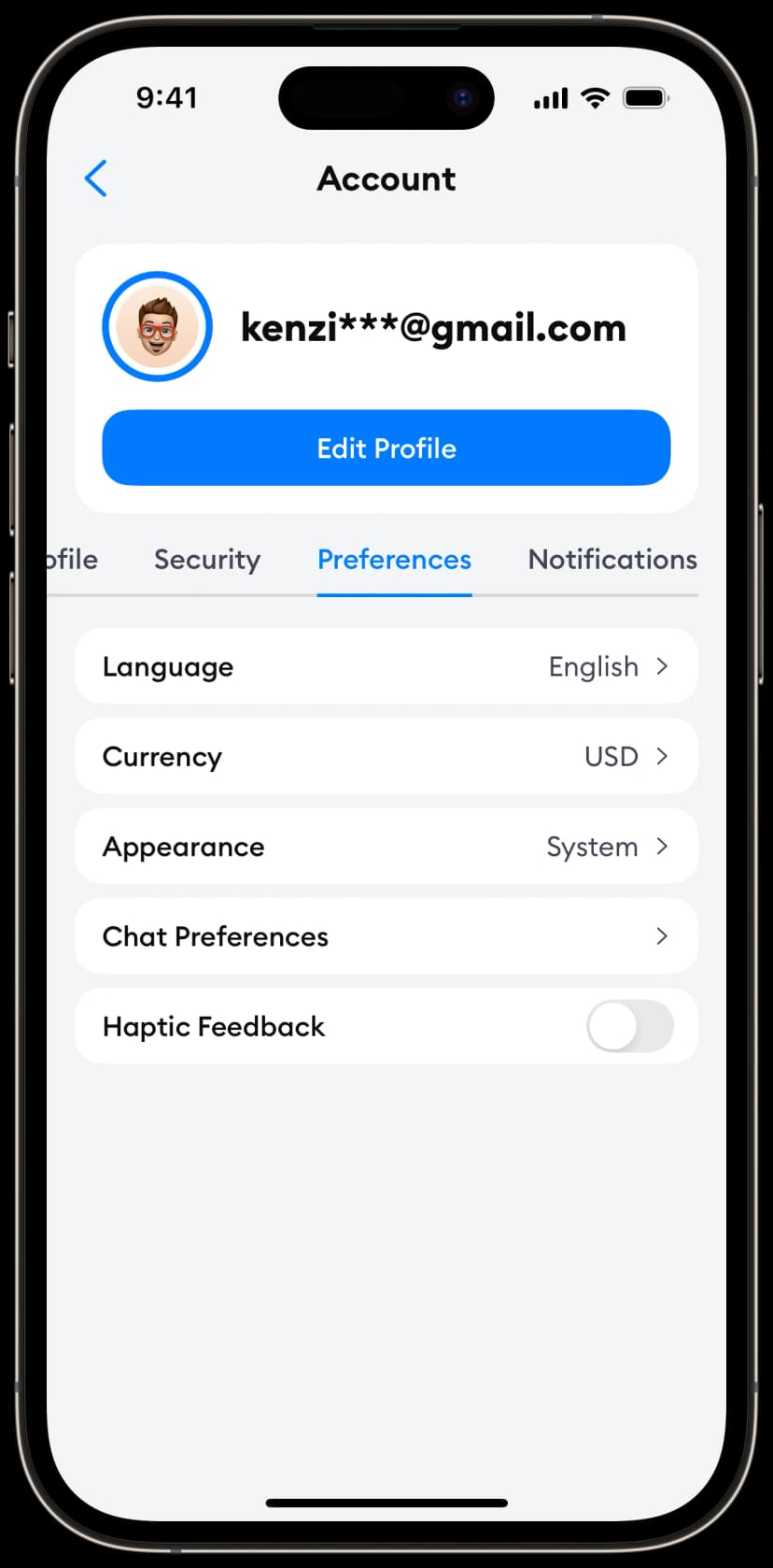 Profile Variant 6 Screen 3