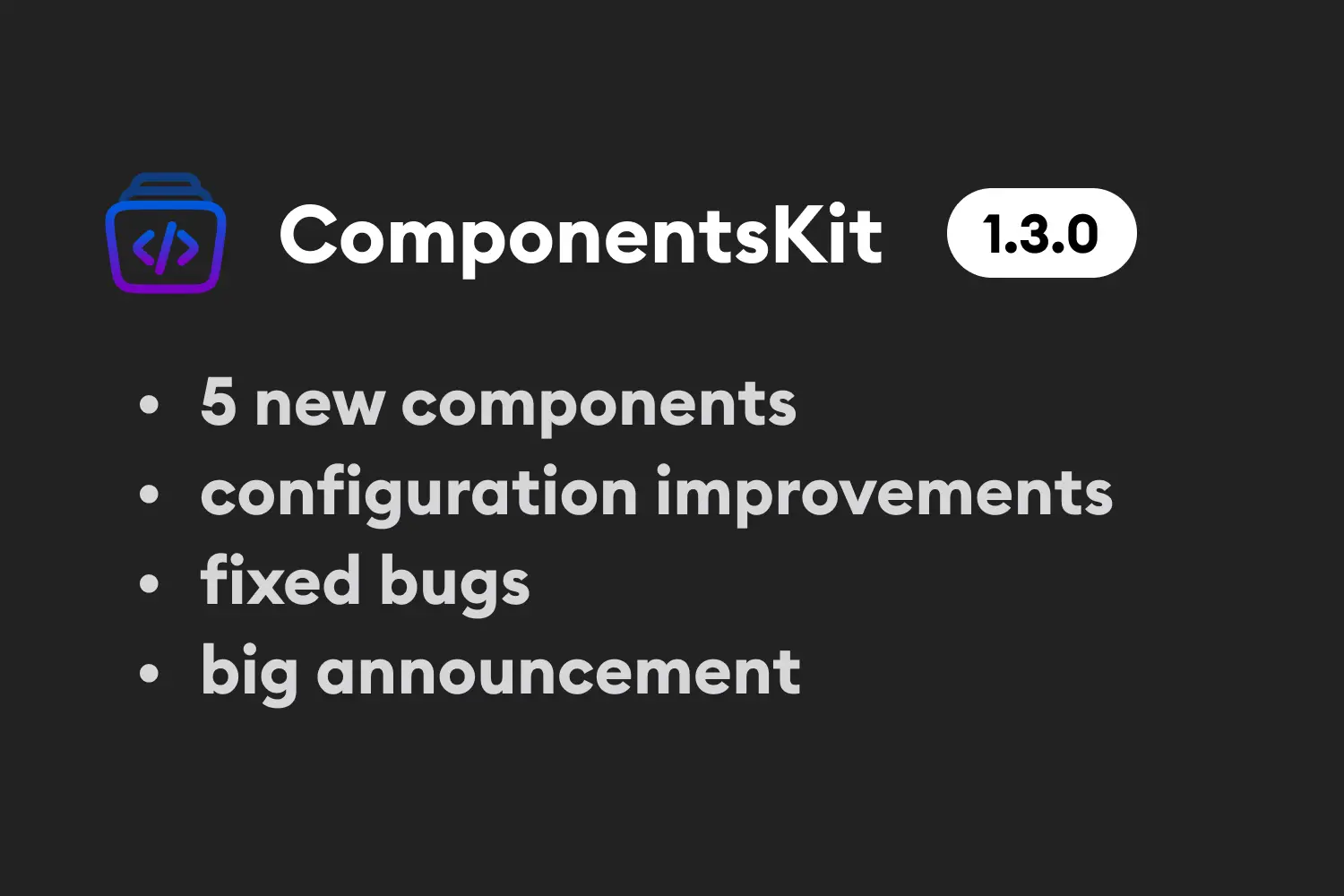 December Updates in ComponentsKit 🎉